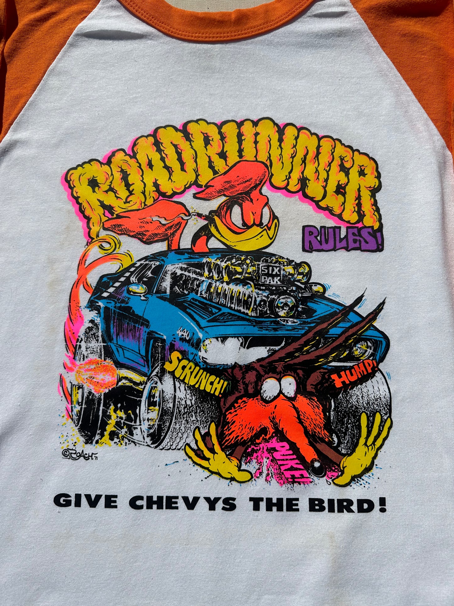 80’s Road Runner Rules Baseball T-Shirt