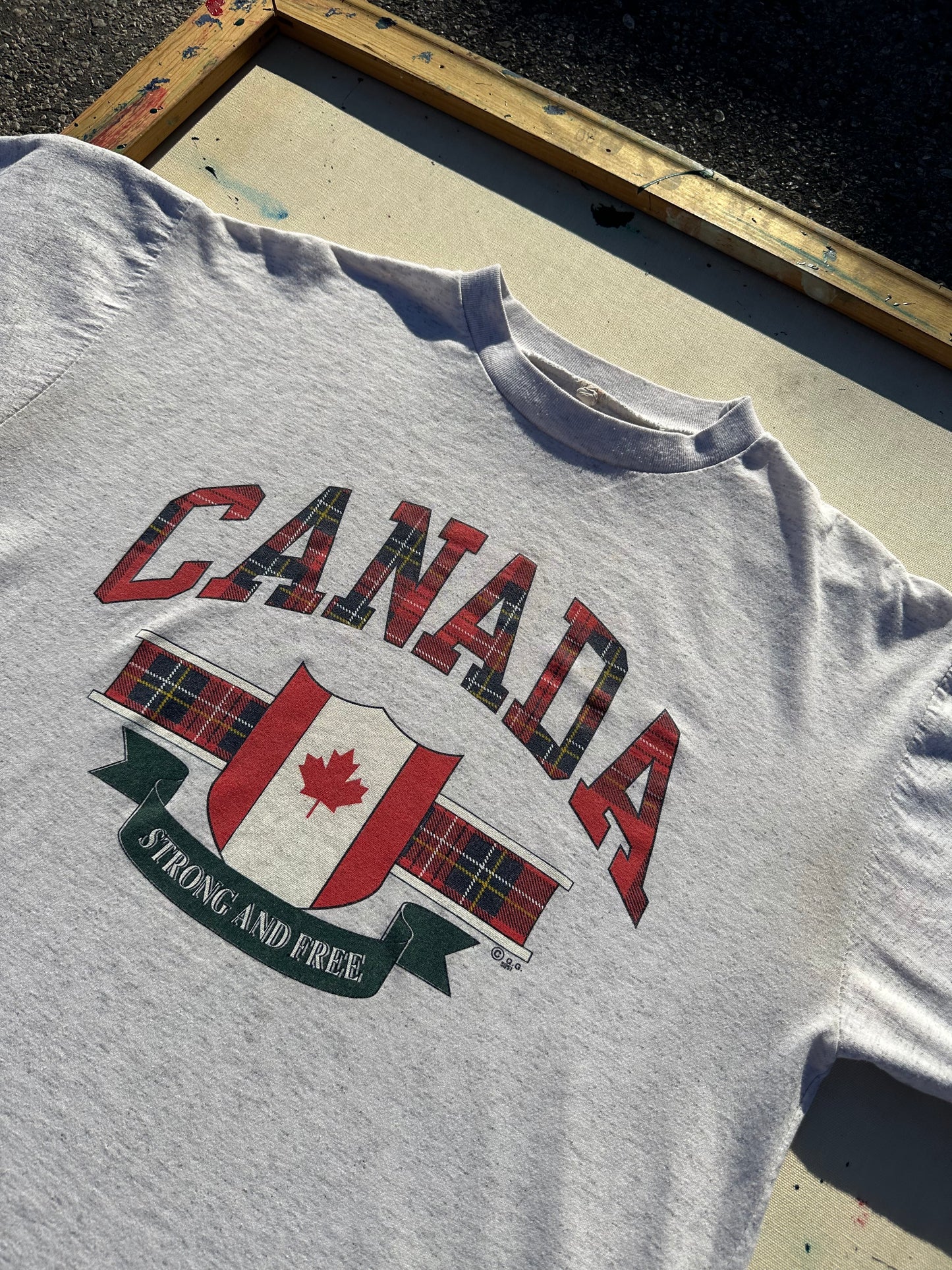 Vintage Canada T-Shirt with Plaid