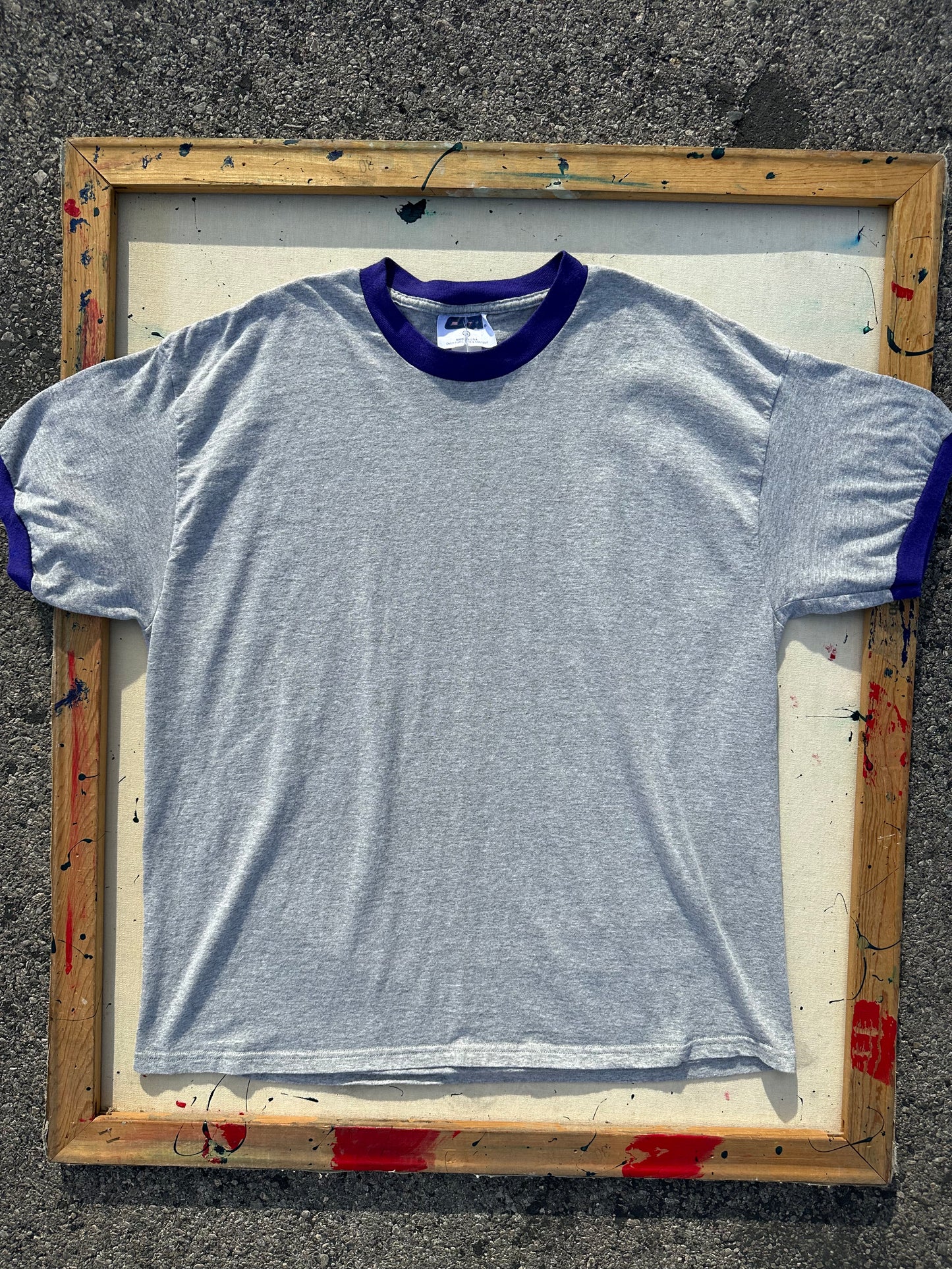Vintage Grey Ringer T-Shirt