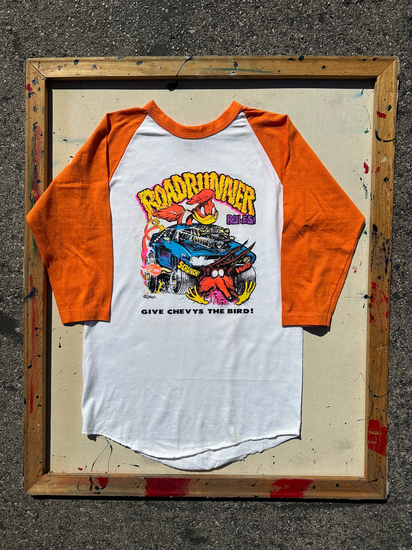 80’s Road Runner Rules Baseball T-Shirt