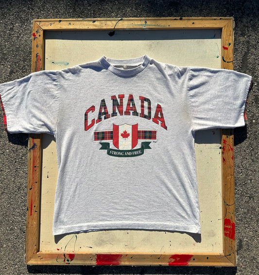 Vintage Canada T-Shirt with Plaid