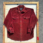 Burgundy Corduroy Button Up