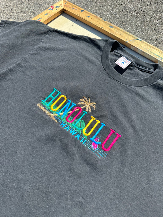 Honolulu Hawaii Embroidered T-Shirt