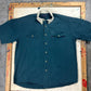 Vintage Roper Green Short Sleeve Button Down