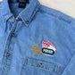 Y2K South Point Poker Denim Button Down