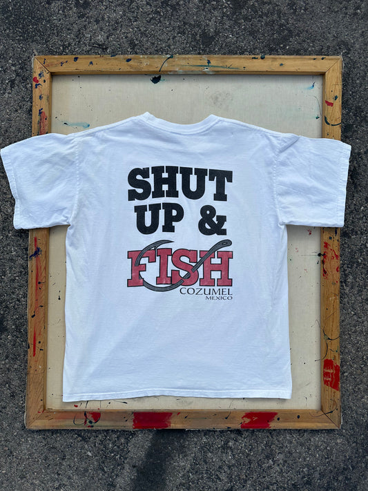 Vintage Shut Up & Fish T-Shirt