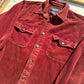 Burgundy Corduroy Button Up