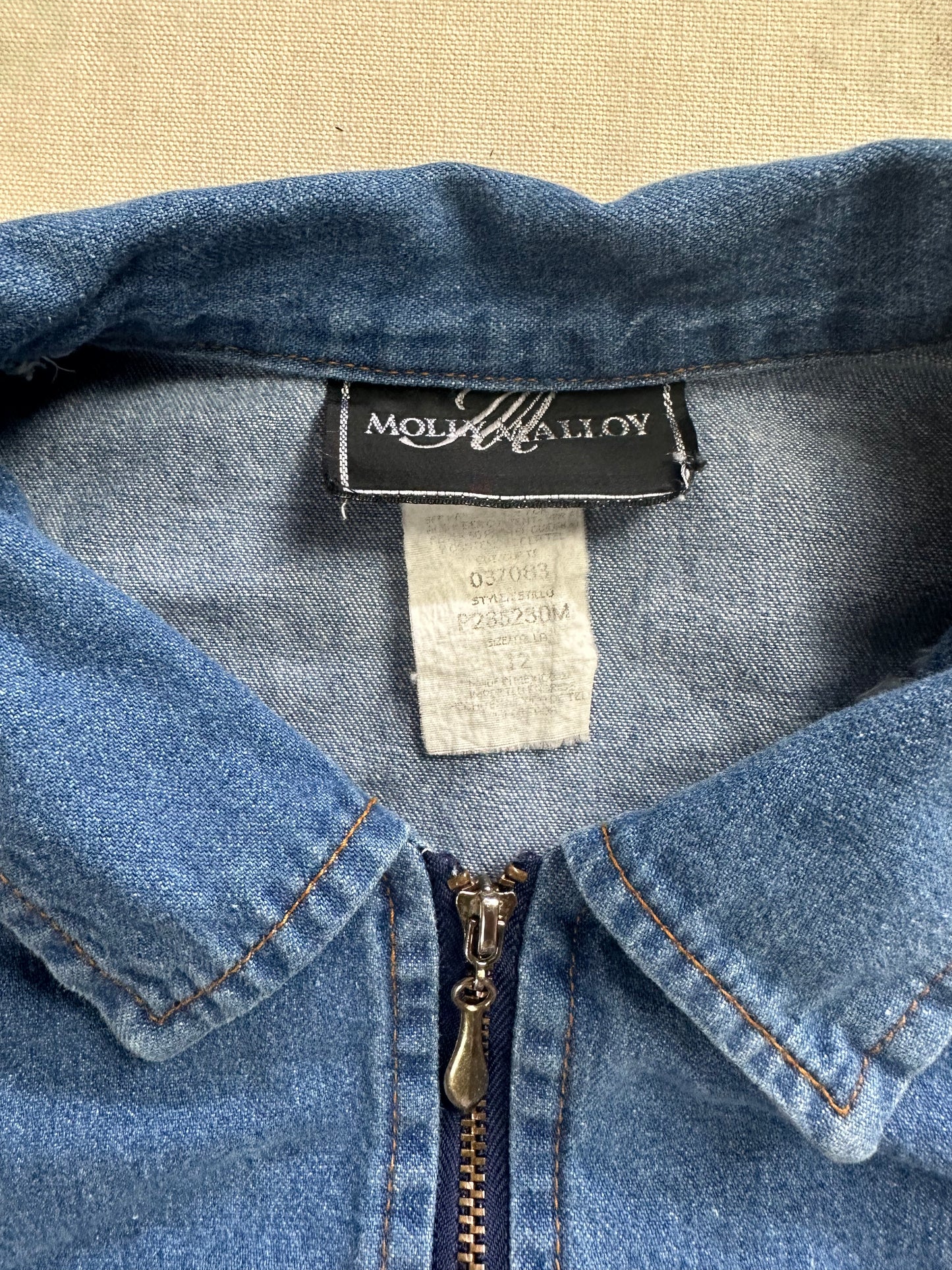 Vintage Molly Malloy Denim Vest