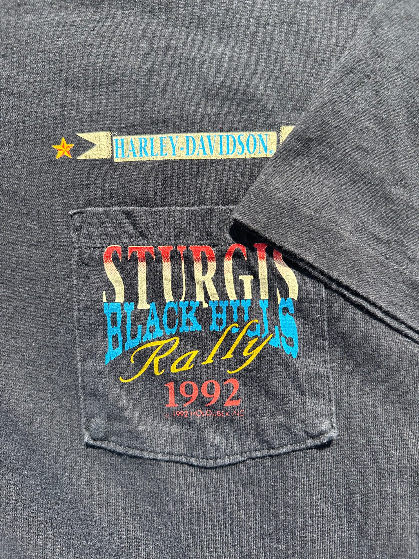 1992 Harley Davidson Pocket T-Shirt