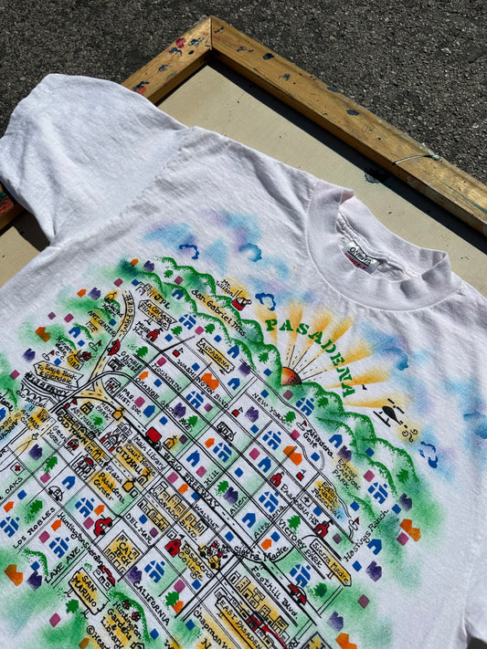1990 Pasadena Map T-Shirt