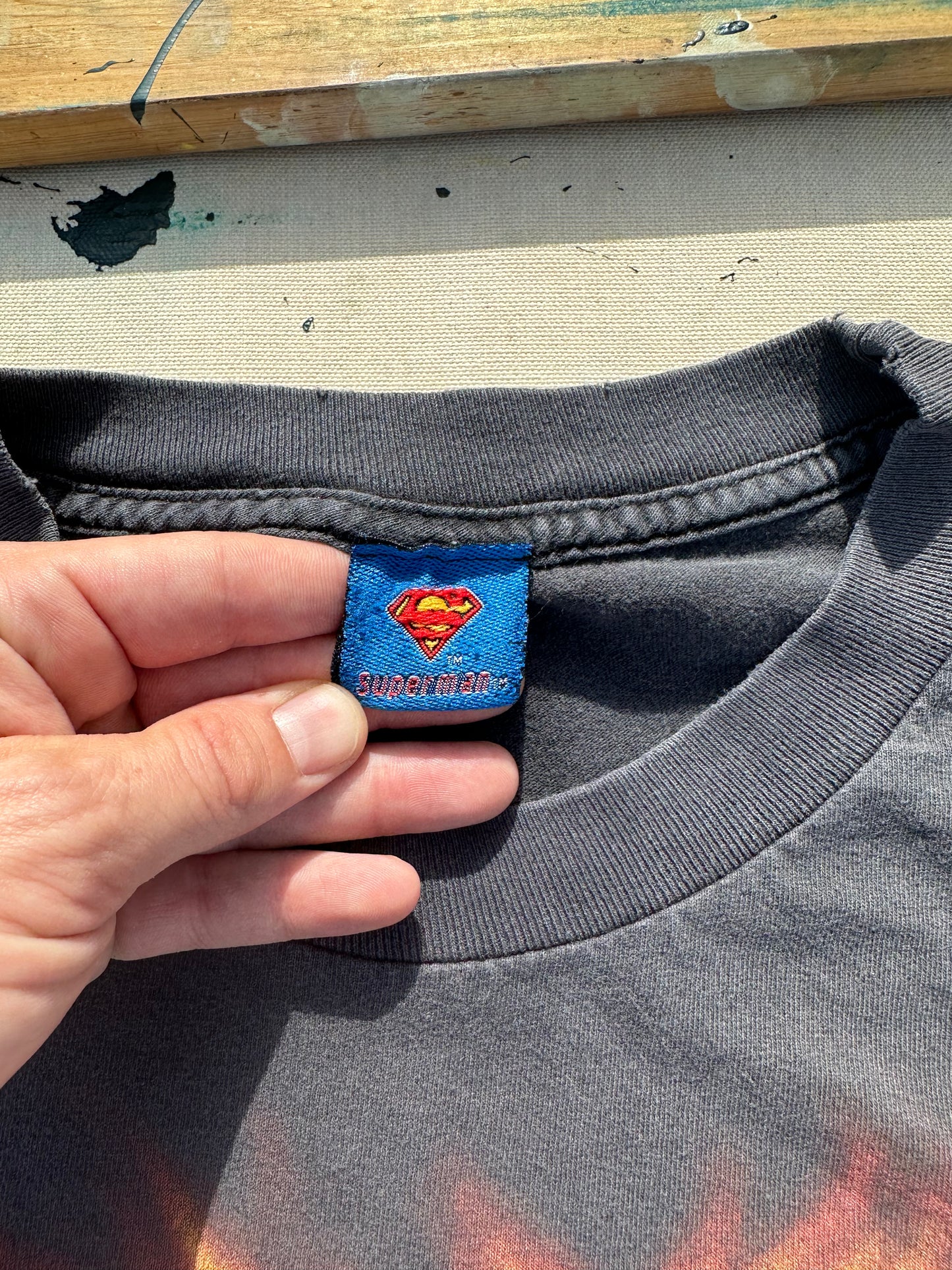 Faded Y2K Superman T-Shirt