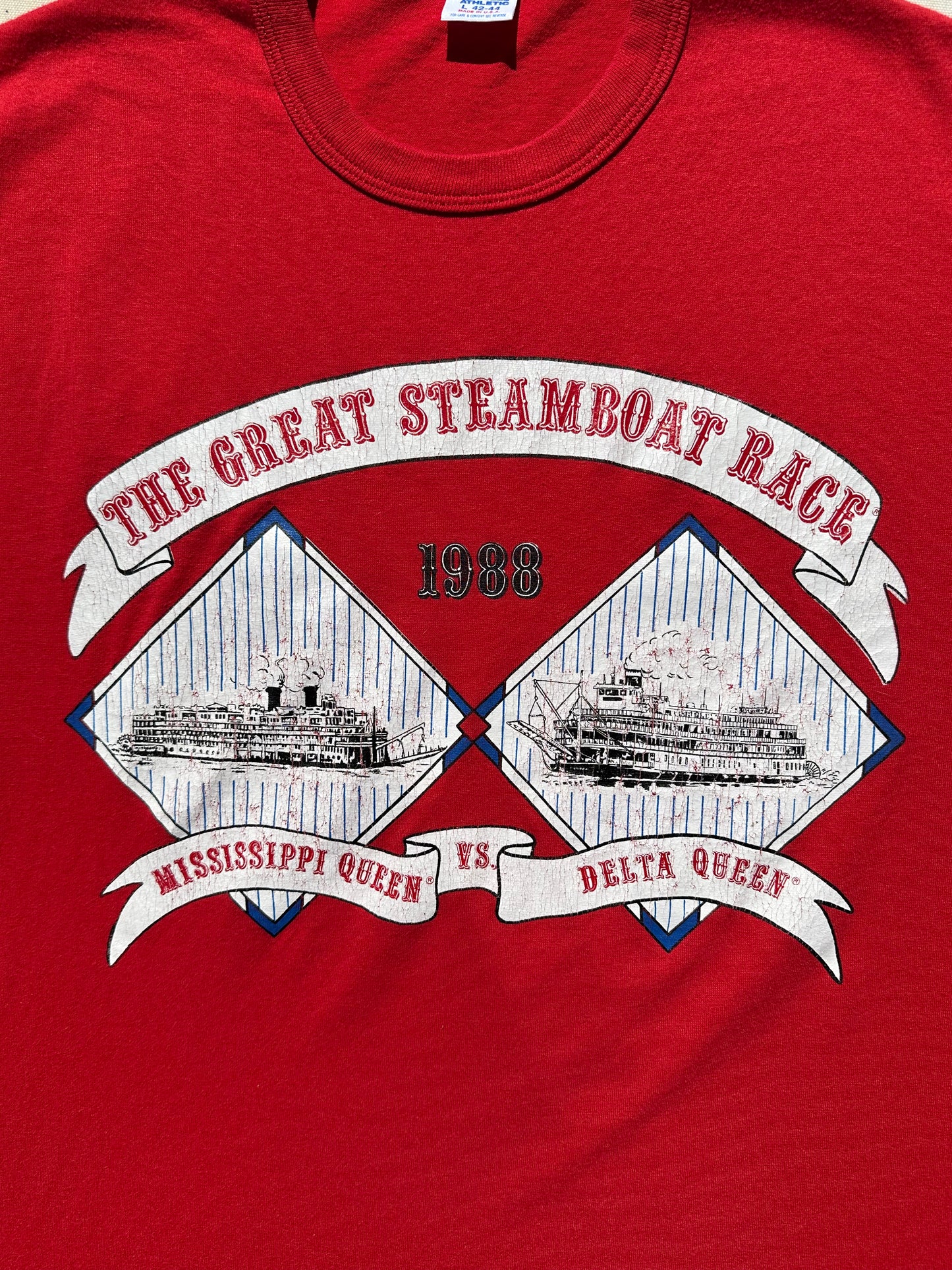 Vintage 1988 Great Steamboat Race T-shirt