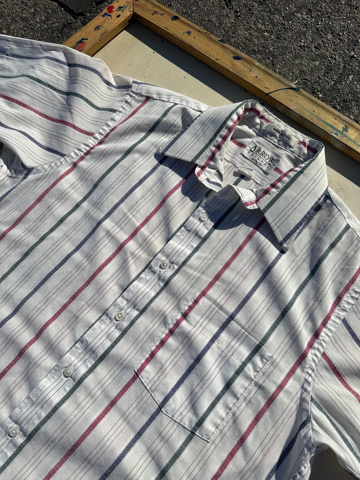 Vintage Arrow Brigade Striped Shirt