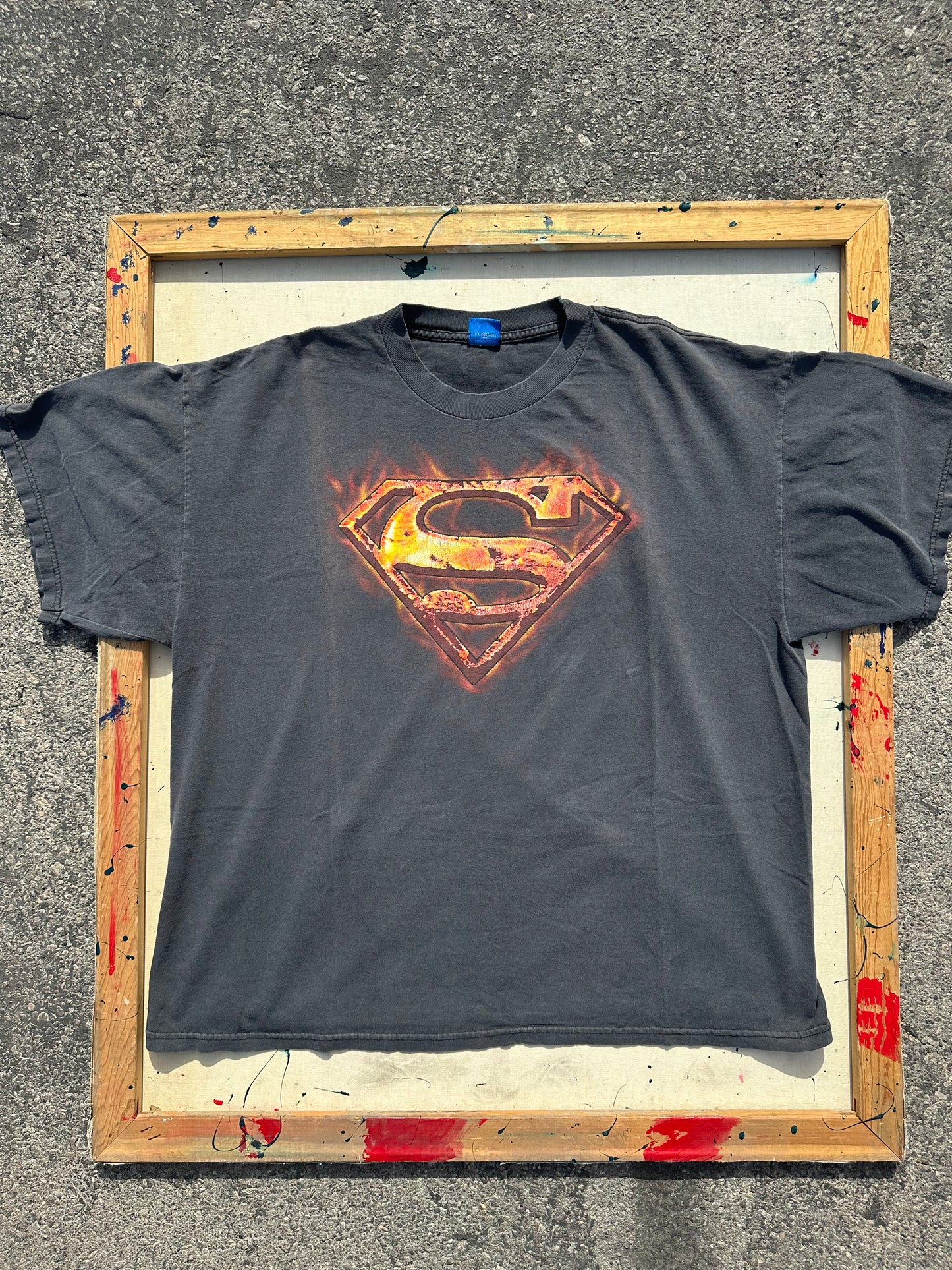 Faded Y2K Superman T-Shirt