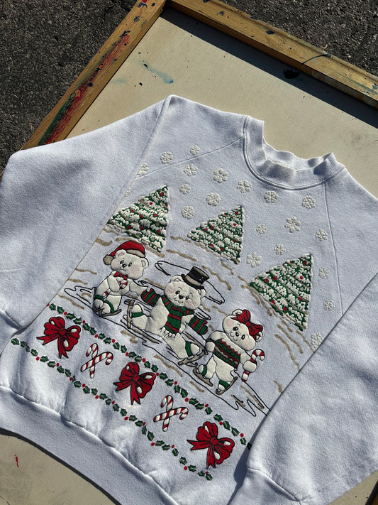 Vintage Christmas Bear Sweatshirt
