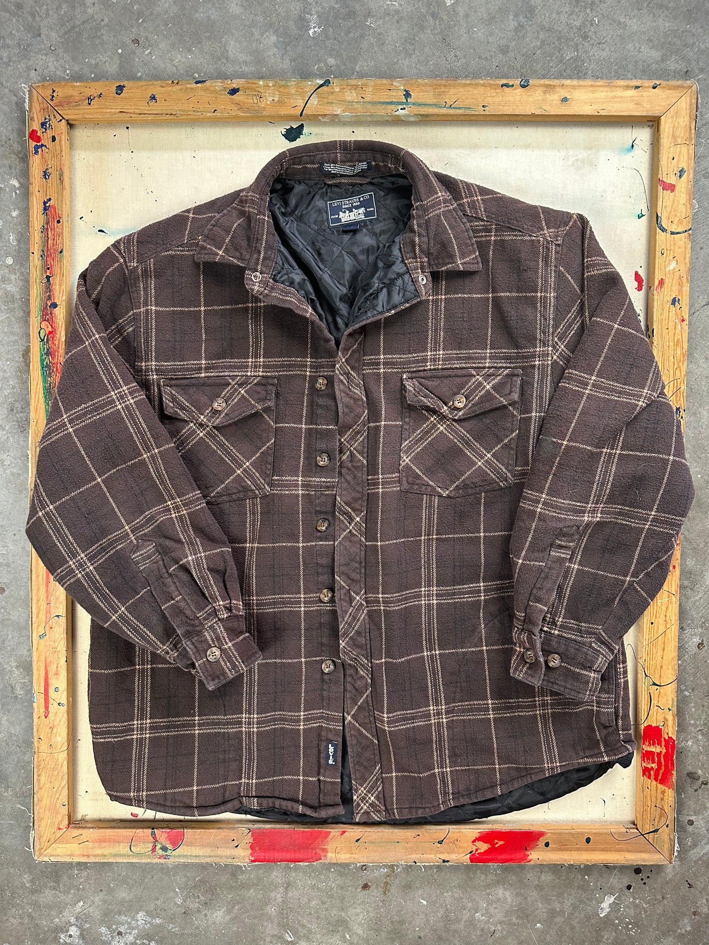 Levi’s Brown Plaid Shirt Jacket