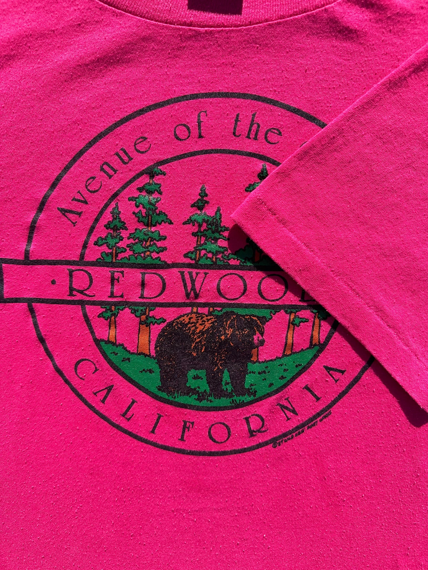 Vintage Red Woods California T-Shirt