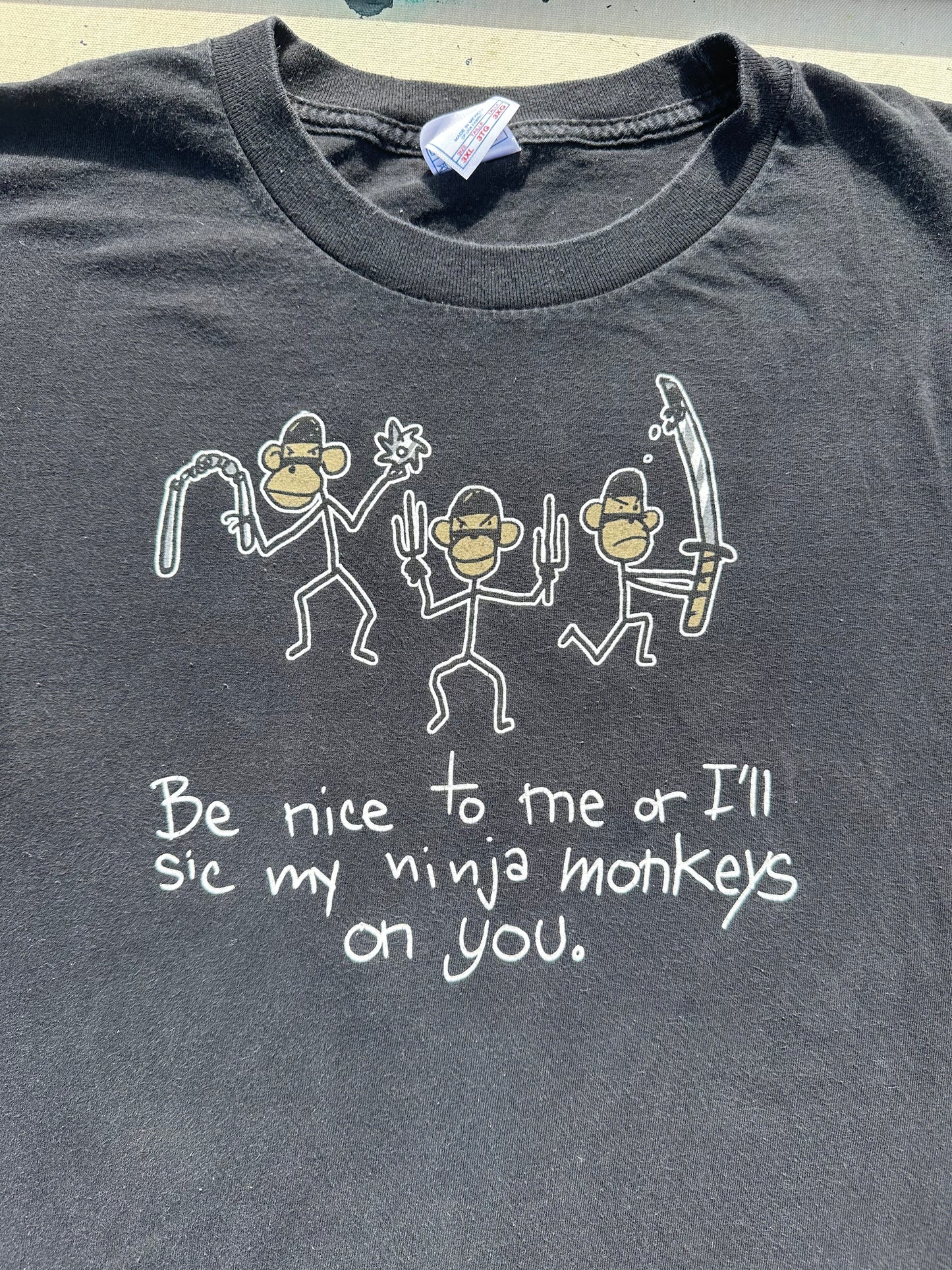 Y2K Ninja Monkey T-Shirt