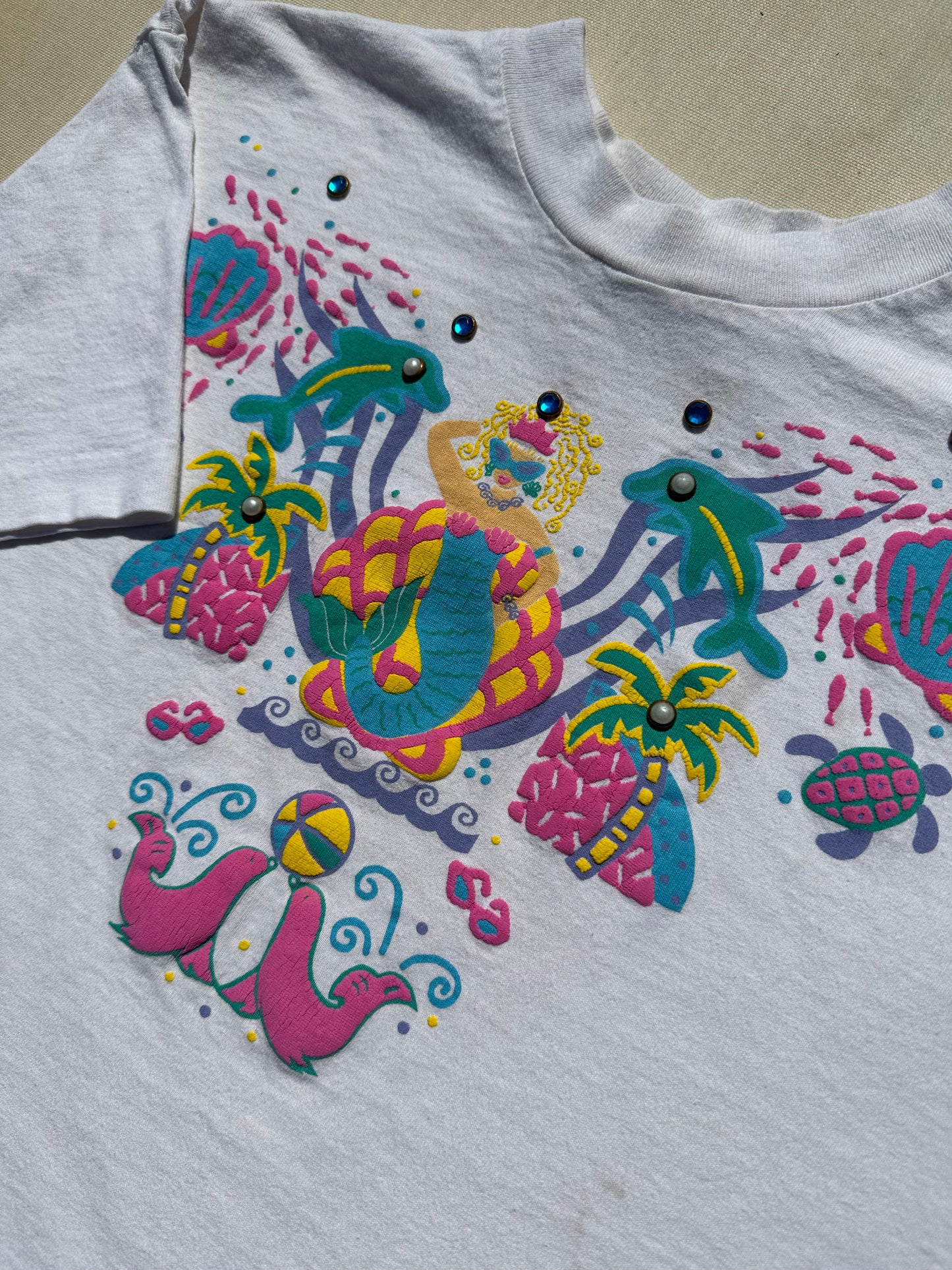 80’s Mermaid Awesome Graphics T-Shirt