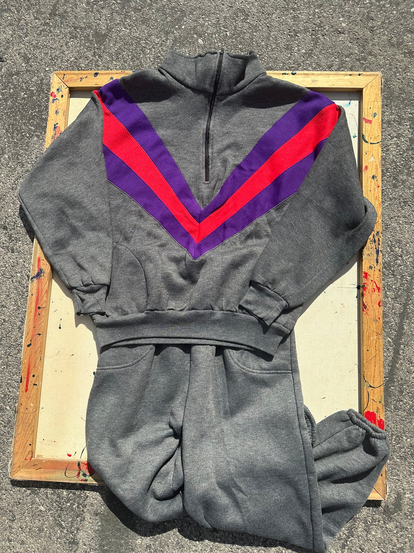 80’s Grey Sweatsuit