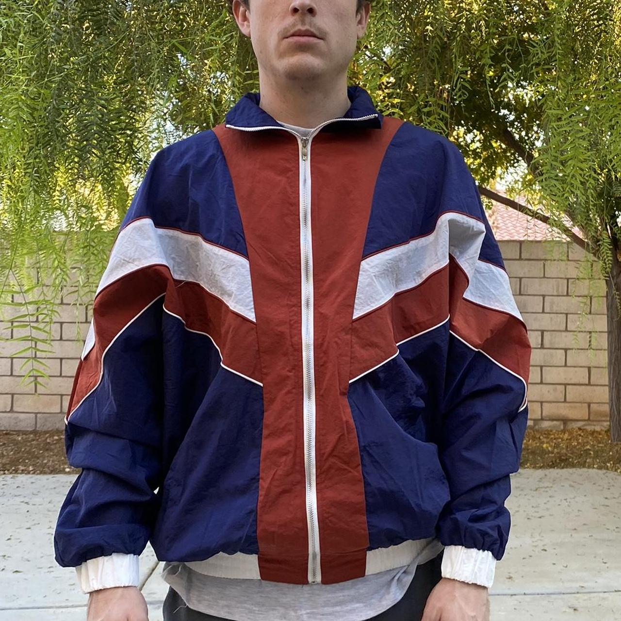 Vintage Color Block Windbreaker