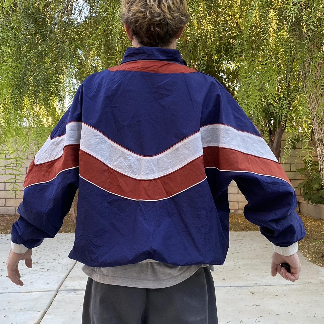 Vintage Color Block Windbreaker