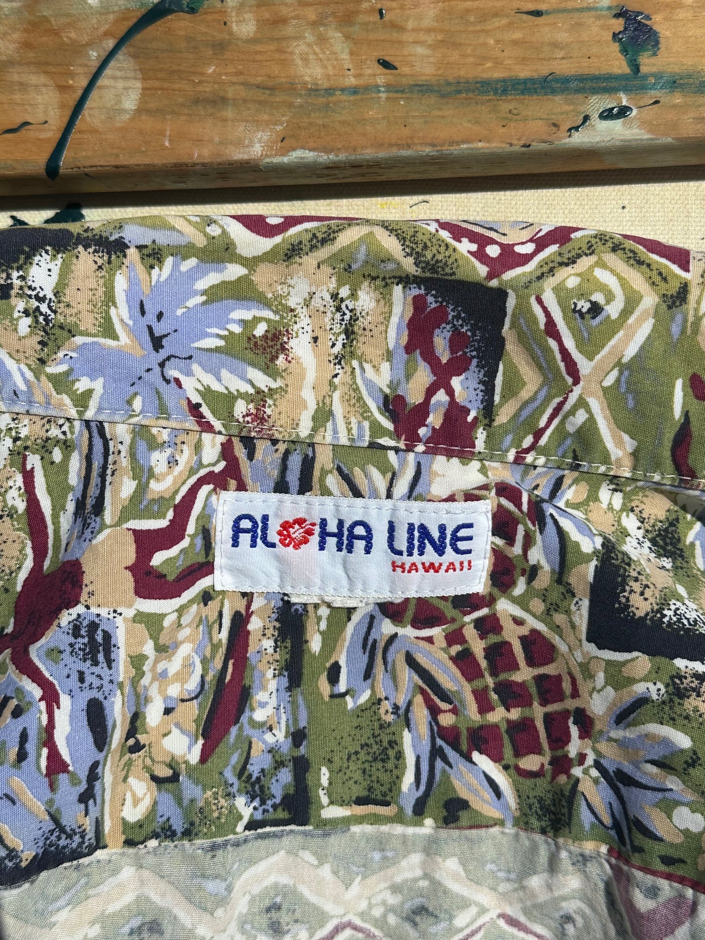 Aloha Line Button Shirt